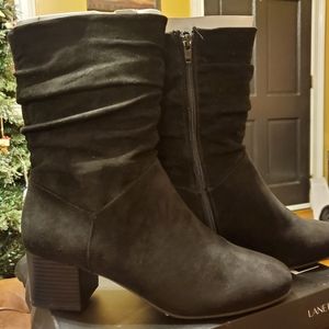 Lane Bryant size 9w suede boots new in box